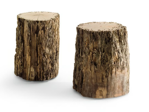 BRICOLA VENEZIA STOOL - Low briccola wood garden stool - Stool by Riva 1920