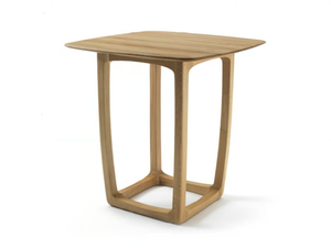 BUNGALOW BAR TABLE WOOD - Square solid wood high table - Table by Riva 1920