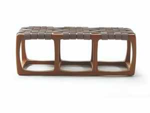 BUNGALOW - Teak garden bench with fabric seat - Bench by Riva 1920