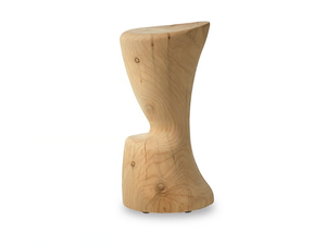 COPPA - High solid cedar wood stool with footrest - Stool by Riva 1920