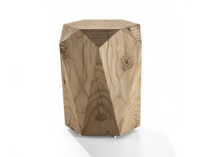 DIAMOND - Low solid cedar wood stool - Stool by Riva 1920