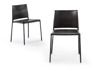 KAU - Tanned leather chair - Chair by Riva 1920
