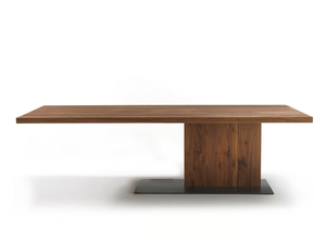LIAM WOOD - Rectangular solid wood dining table - Table by Riva 1920