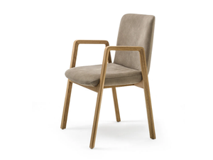 NOBLÈ - Upholstered leather chair with armrests - Chair by Riva 1920