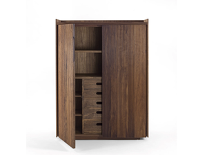 REVO HIGH - Solid wood highboard with drawers - drawer by Riva 1920