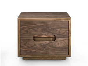 SOSPIRO NIGHT TABLE - Solid wood bedside table with drawers - Side table by Riva 1920