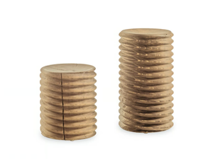 VITAE SMALL & BIG - Solid cedarwood stool - Stool by Riva 1920