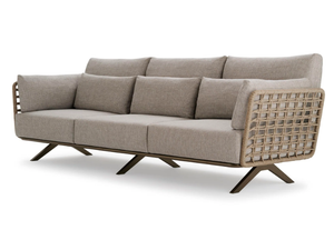 ARMÀN - 3 seater sofa woven with polyester rope - Sofa by Roberti