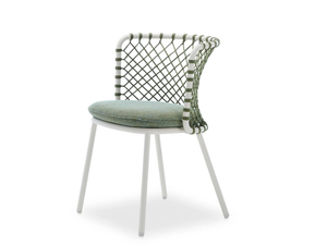 CHARME - Garden chair woven with polyester rope - Chair by Roberti