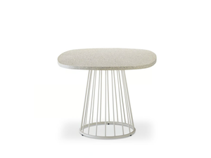 CHARME - Marble grit high side table - Side table by Roberti