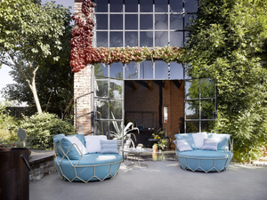 GRAVITY - 2 seater fabric garden sofa - Sofa by Roberti