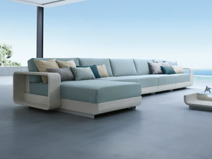 HAMPTONS - Sectional modular aluminium garden sofa - Sofa by Roberti