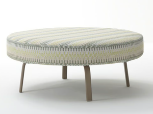 KEY WEST - Round fabric garden pouf - Pouf by Roberti