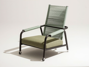 ASTRA - Fabric garden armchair with armrests - Armchair by RODA