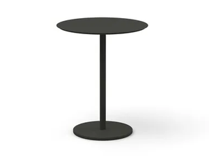 BUTTON - Round powder coated aluminium high table - Table by RODA