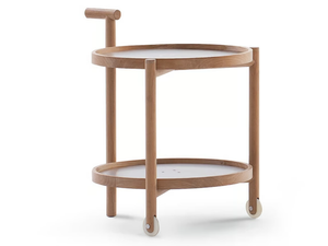CADDY - Stainless steel and wood garden trolley - Outdoor by RODA