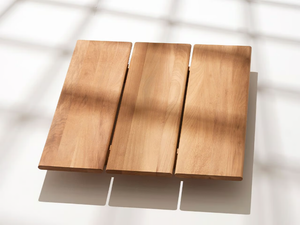 EOLIE - Square iroko garden side table - Side table by RODA