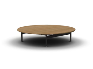 ESTENDO - Round teak garden side table - Side table by RODA