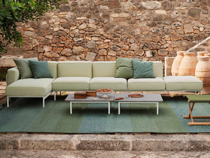 ESTENDO - Sectional modular fabric garden sofa - Sofa by RODA