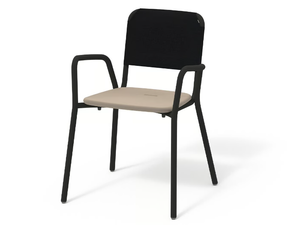 GUEST 001 - Chair in aluminum and resin with armrests - Chair by RODA