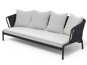 SPOOL 203 - 3 seater powder coated steel garden sofa - Sofa by RODA