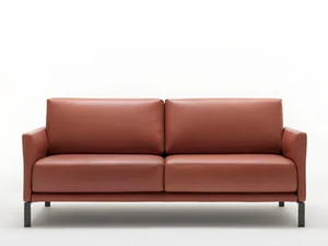 ROLF BENZ 009 CARA - 2 seater leather sofa - Sofa by Rolf Benz