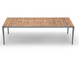 ROLF BENZ 250 YOKO - Rectangular garden table with teak top - Table by Rolf Benz