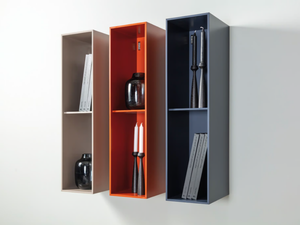 ROLF BENZ 9200 STRETTO - Open vertical wooden wall cabinet - Cabinet by Rolf Benz