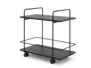 ROLF BENZ 931 - Solid wood food trolley - Side table by Rolf Benz
