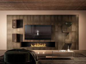 CADDY - Wall-mounted metal bookcase - Cabinet by Ronda Design