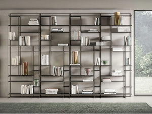 LEVIA TALL - Open metal bookcase - Cabinet by Ronda Design