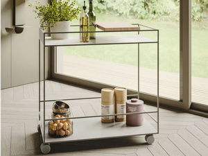 SPOT - Metal food trolley - Side table by Ronda Design