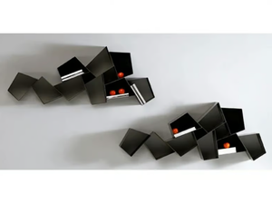 W SU LINE - Floating metal bookcase - Cabinet by Ronda Design