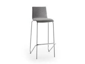 ATICON - Stackable high fabric stool with back - Stool by Rosconi