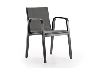 BENTWOOD CO01 - Upholstered leather chair with armrests - Chair by Rosconi