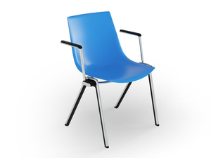 BLAQ 468 - Plastic chair with armrests - Chair by Rosconi