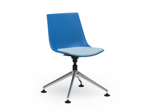 BLAQ 479 - Swivel with 4-spoke base plastic chair - Chair by Rosconi