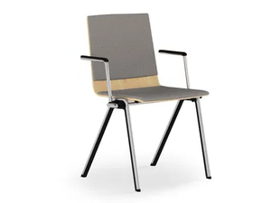 BLAQ WOOD - Chair with armrests with integrated cushion - Accessories by Rosconi