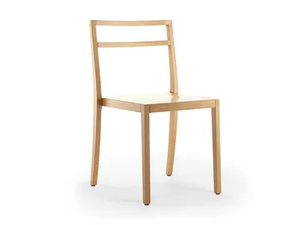 BONNIE & CLYDE - Stackable solid wood chair open back - Chair by Rosconi