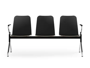 LOGOCHAIR - Beam seating with armrests - Bench by Rosconi