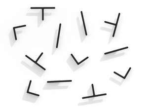 MÁS - Wall-mounted aluminium coat rack - Accessories by Rosconi