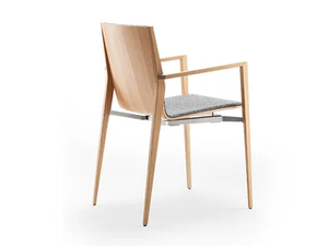 TENDO - Upholstered fabric chair with armrests - Chair by Rosconi