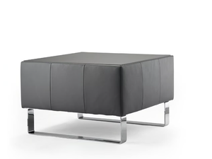 ULTIMO - Leather pouf / coffee table - Pouf by Rosconi