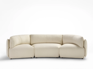 HEARTH CLASSIC - 3 seater curved fabric sofa - Sofa by Ross Gardam
