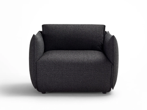 HEARTH CLASSIC - Fabric armchair with armrests - Armchair by Ross Gardam