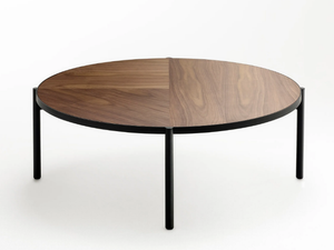 NOON - Low round wooden coffee table - Coffee table by Ross Gardam
