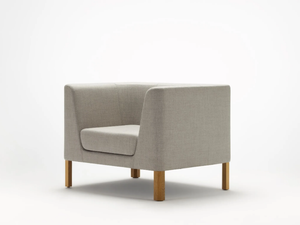TAILORED - Fabric armchair with armrests - Armchair by Ross Gardam