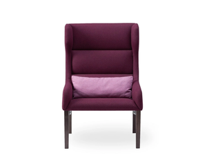 ARIS - Fabric armchair with armrests - Armchair by ROSSIN