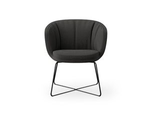 CLEO MINI - Fabric chair with armrests - Chair by ROSSIN