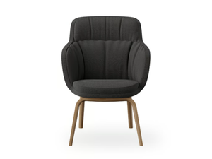 CLEO MINI - Fabric easy chair with armrests - Armchair by ROSSIN